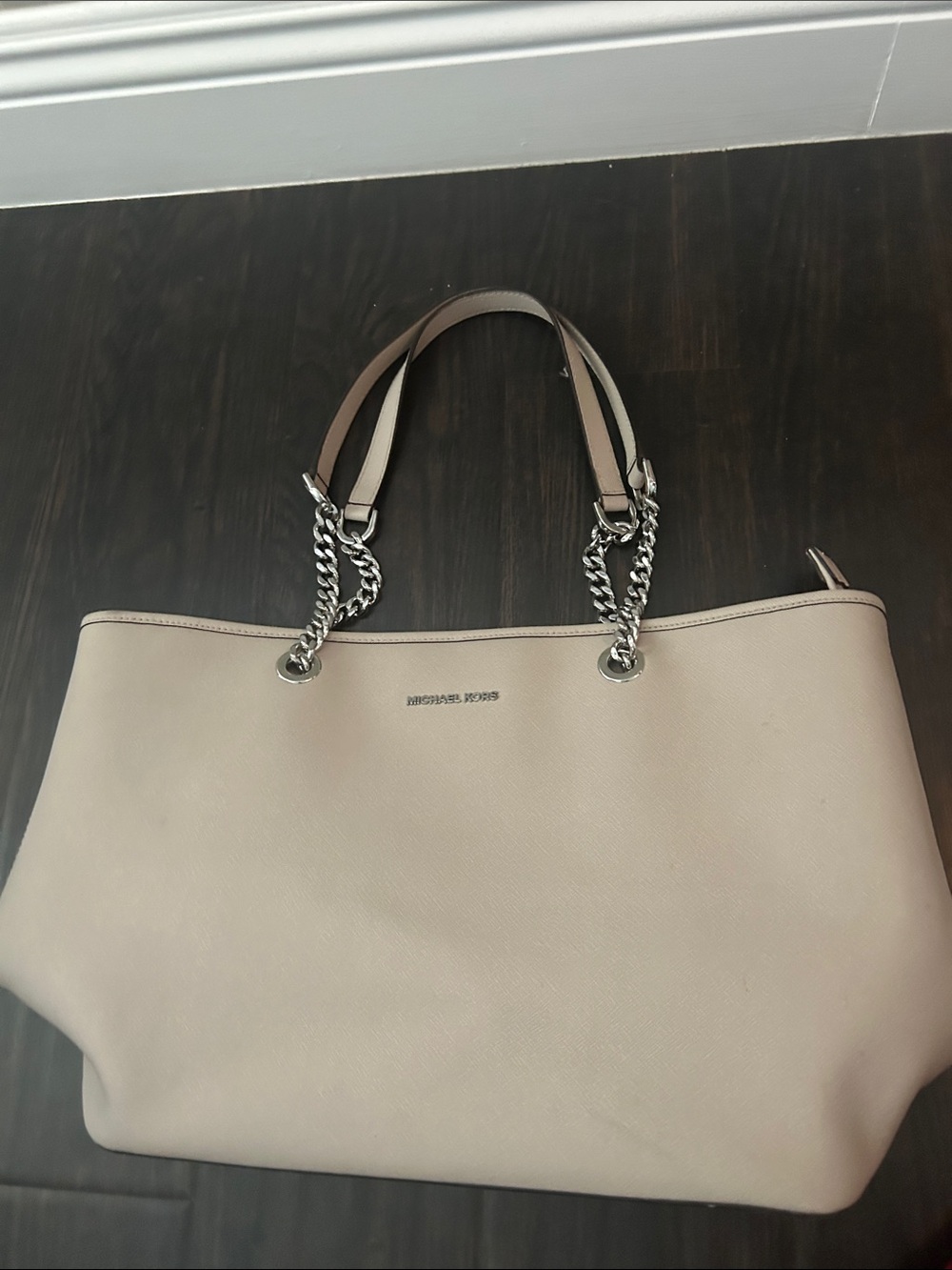 Michael Kohrs Ivory Chain Tote Bag